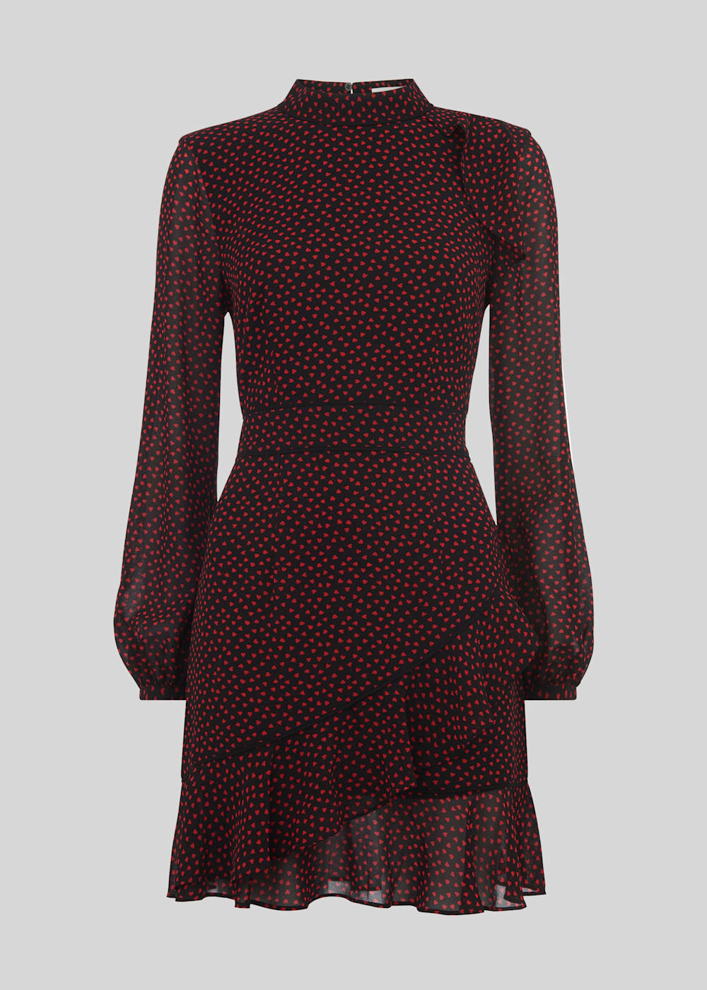 Whistles confetti heart print frill dress hot sale