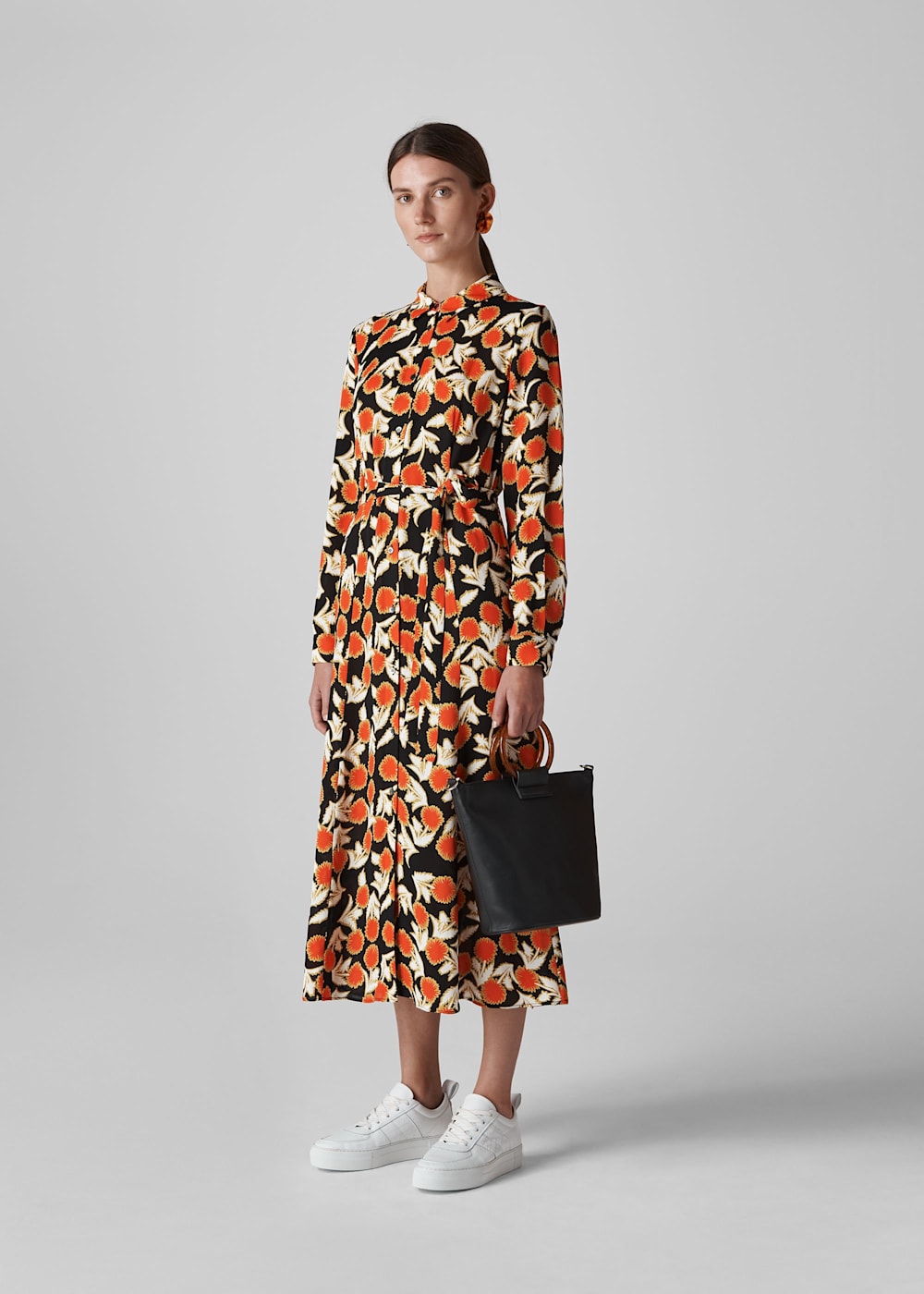 Multicolour Dandelion Print Shirt Dress