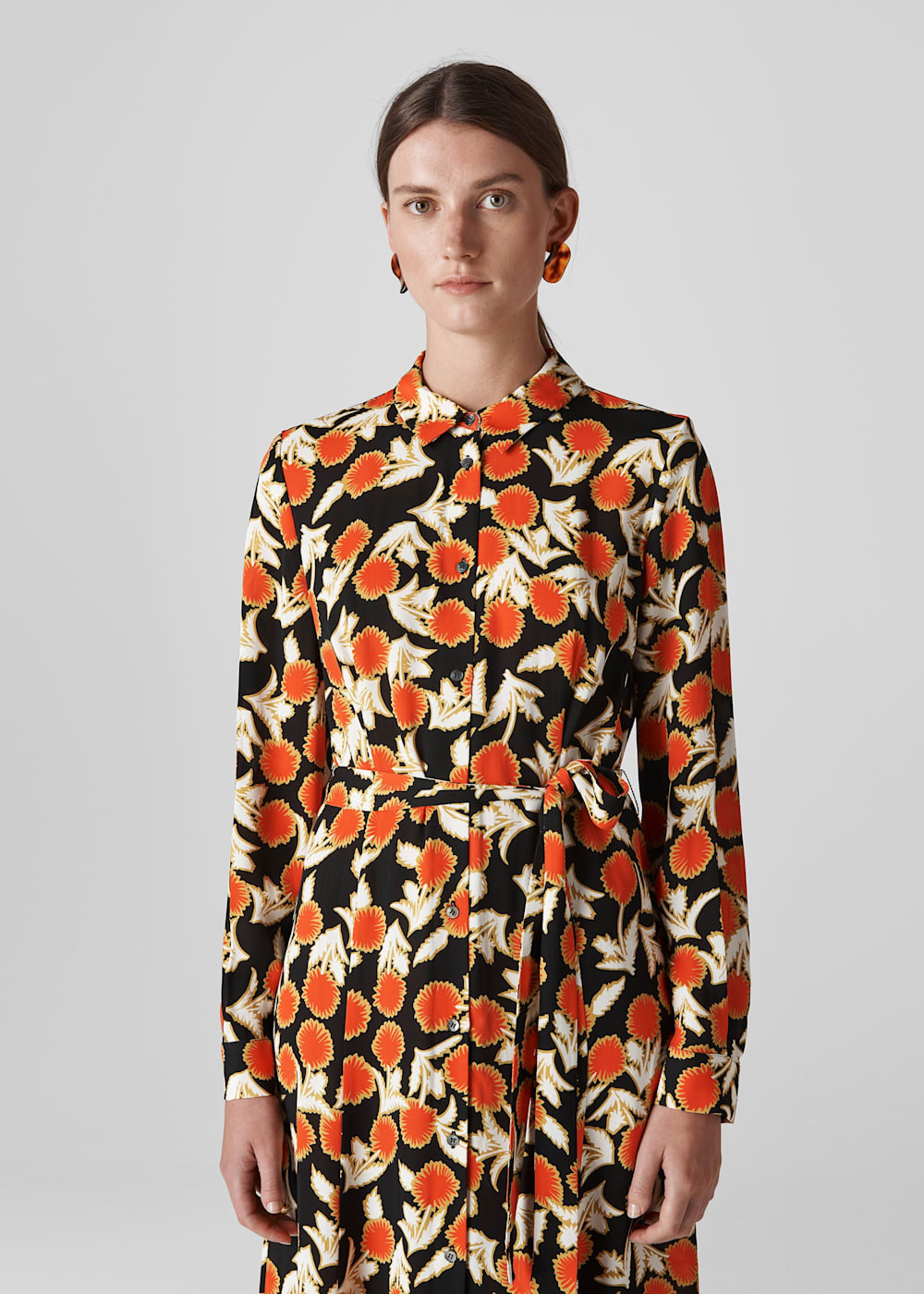 Dandelion print shirt dress deals