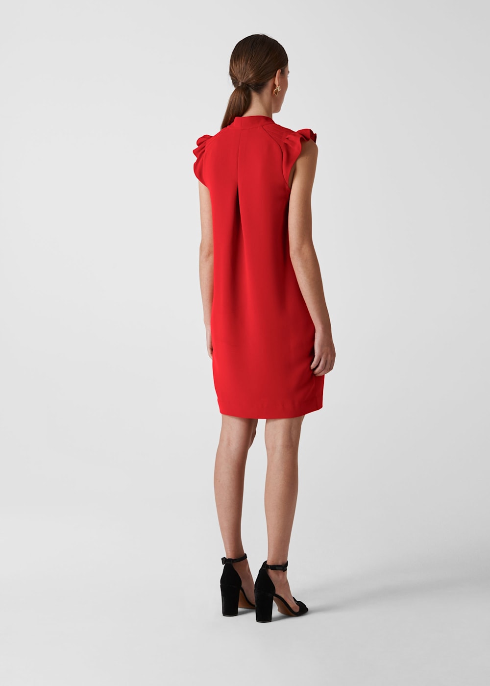 Red Safia Crepe Dress WHISTLES Whistles UK
