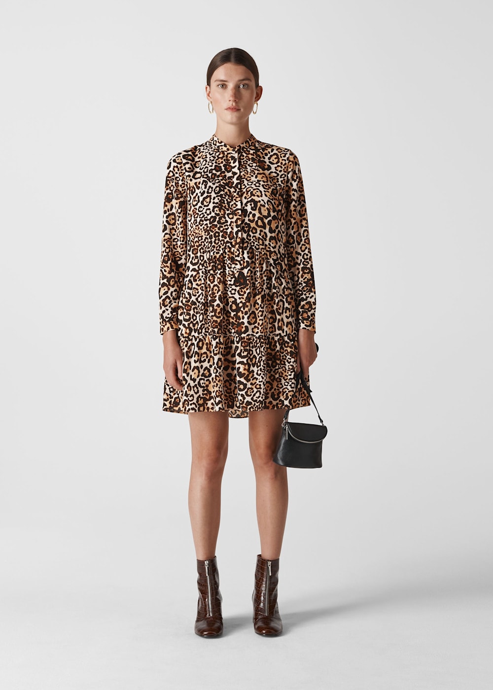 Animal print dress shirt outlet