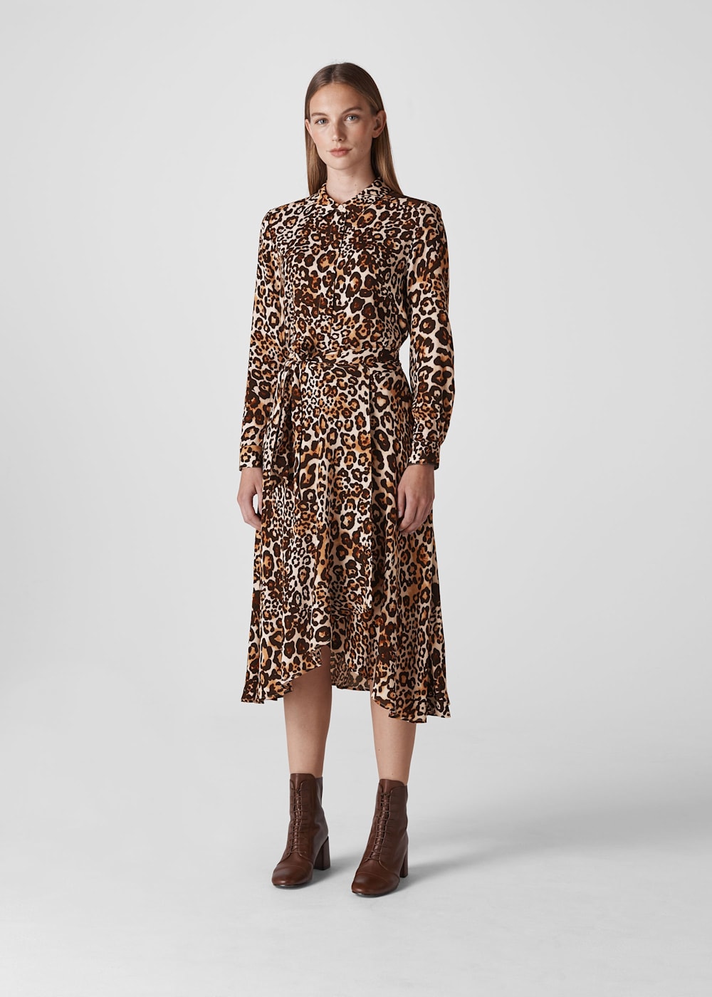 Leopard Print Animal Print Esme Dress WHISTLES Whistles UK