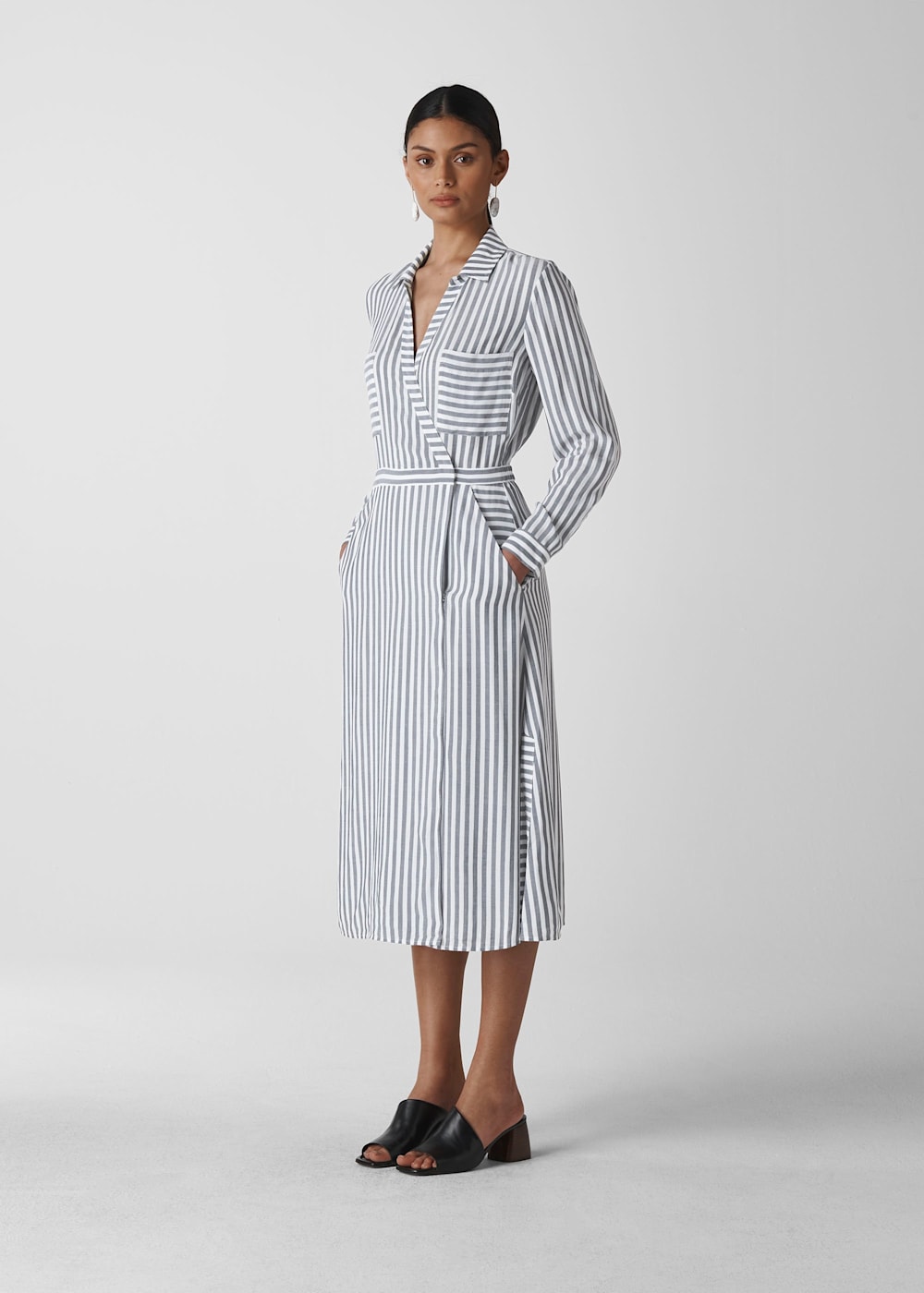 Wrap shirt dress shop