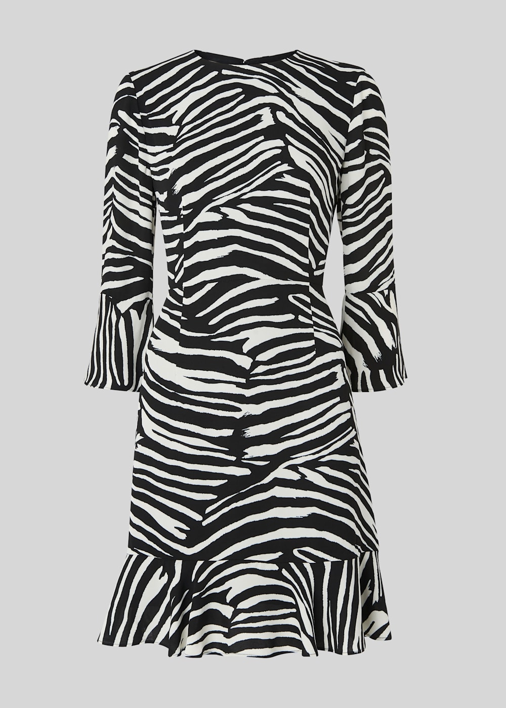 Black White Zebra Print Flippy Dress WHISTLES Whistles UK
