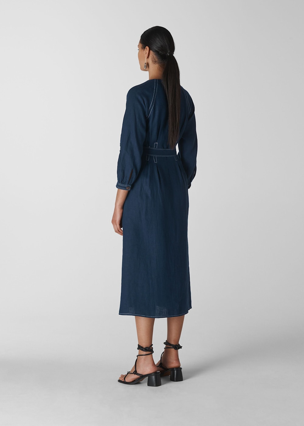 Whistles tansey linen dress store