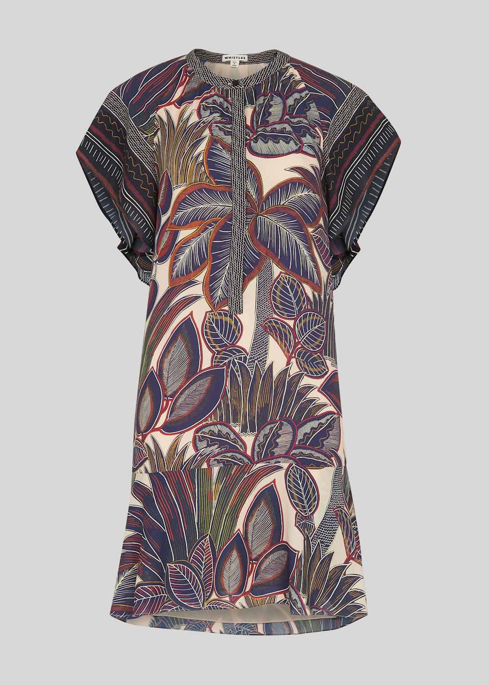 Whistles palm print shirt dress shop