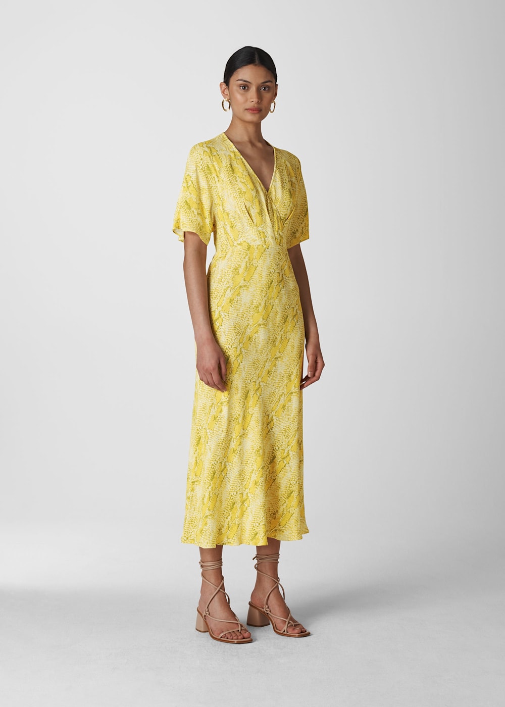 Whistles python print midi dress shop