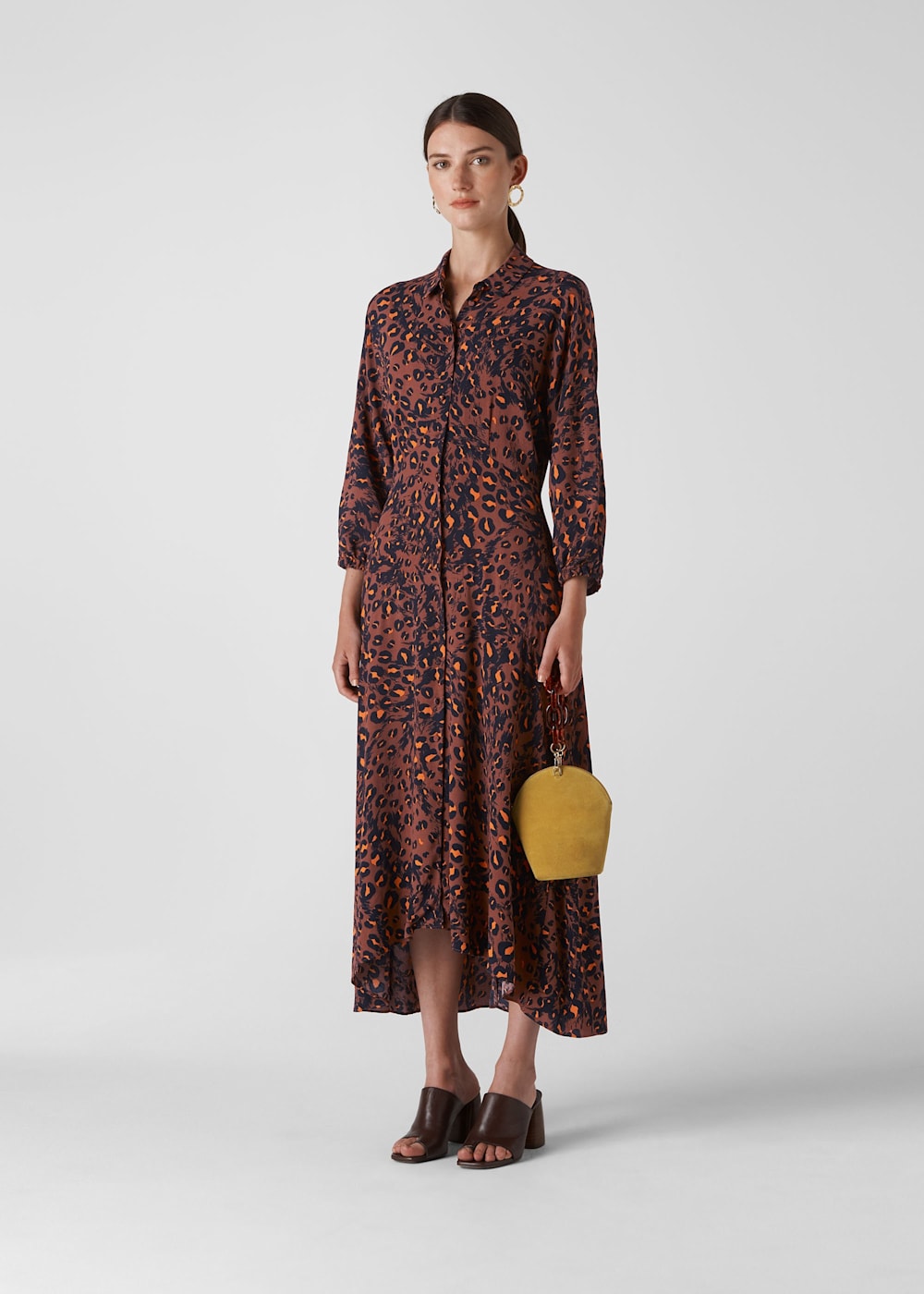 Brushed cheetah maxi dress on sale