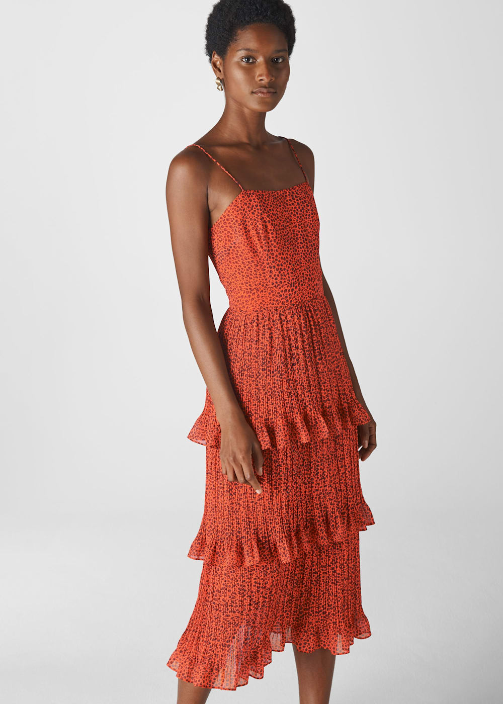 Leopard red dress sale