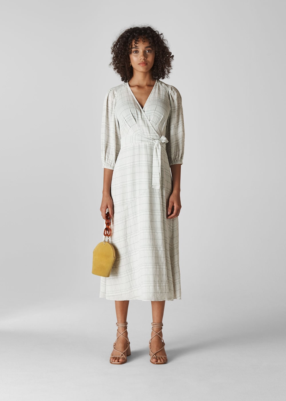 Whistles daisy chain wrap dress hot sale