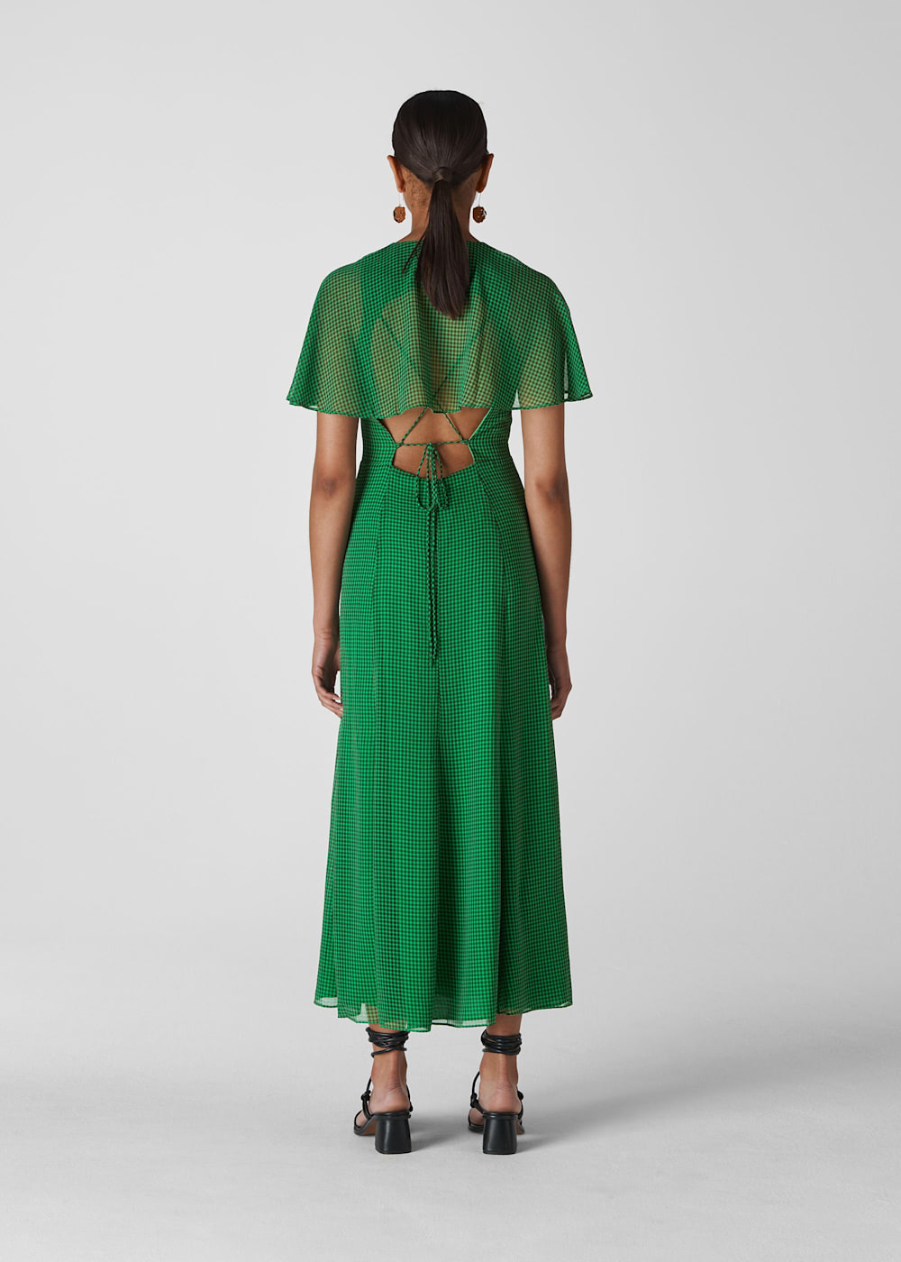 Green Cecily Check Dress