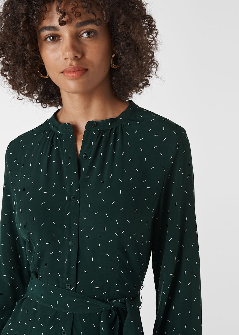Whistles stallion print shirt dress hot sale