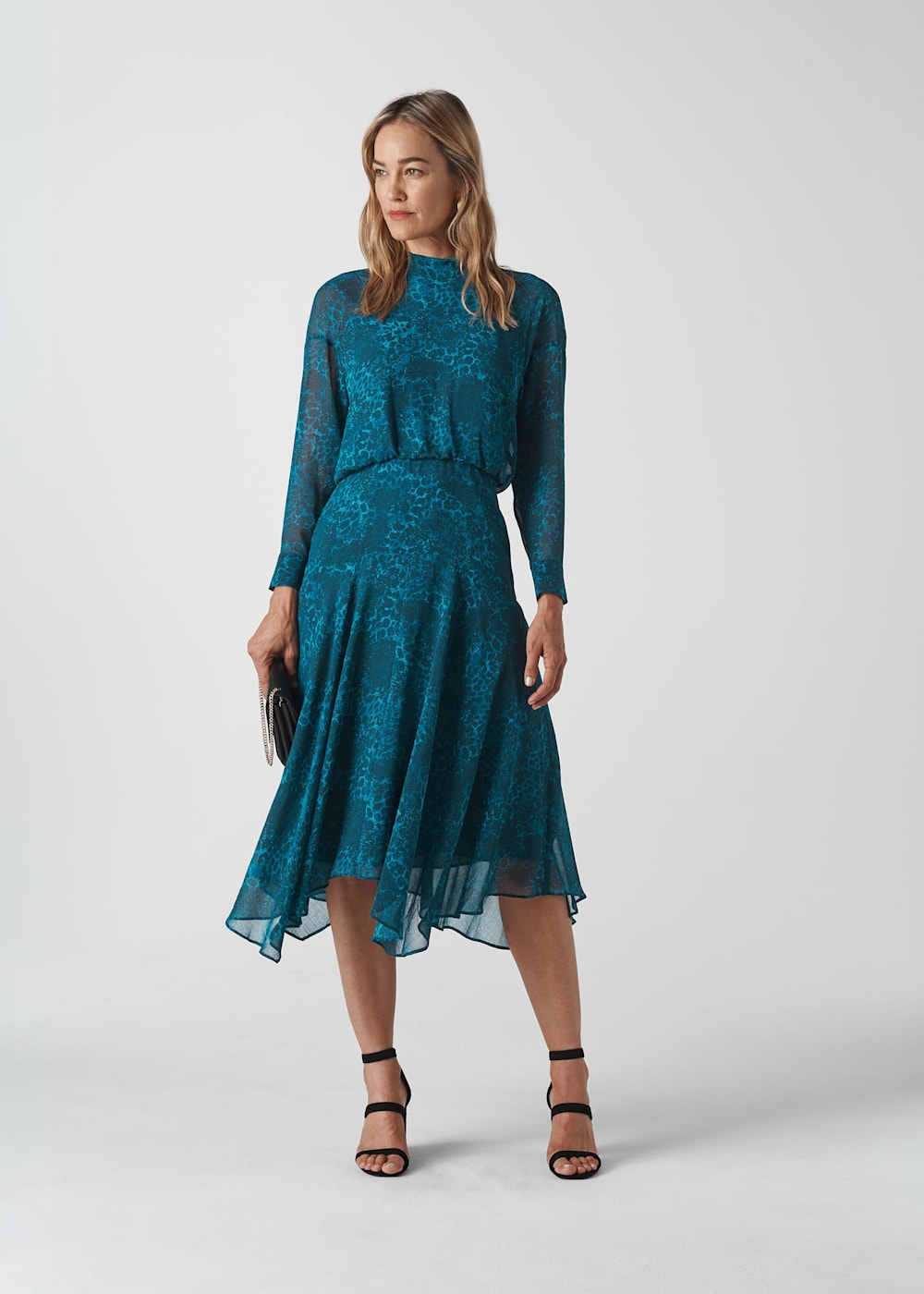 Whistles teal dress shop