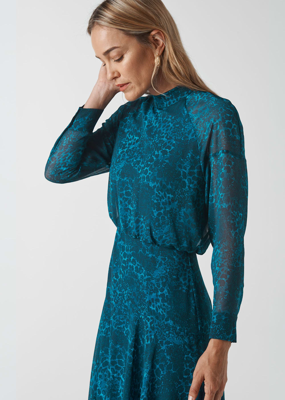 Whistles teal dress online