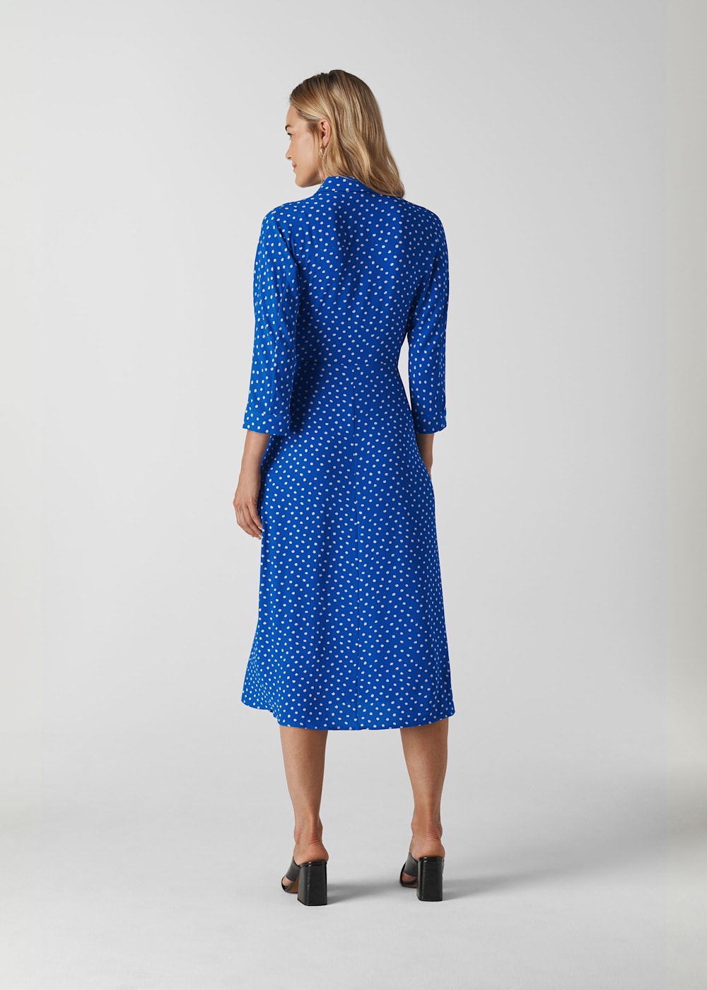 Abstract spot selma tie dress sales