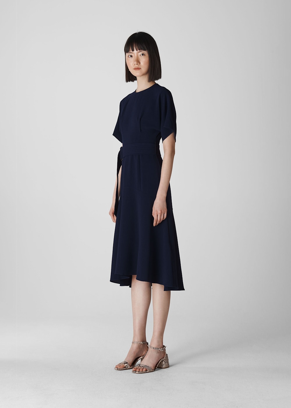 Midi belted dress 2025