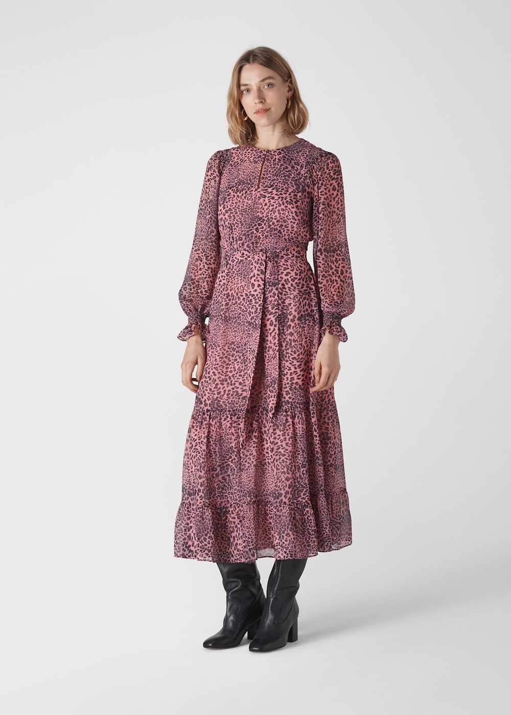 Whistles tiered dress store