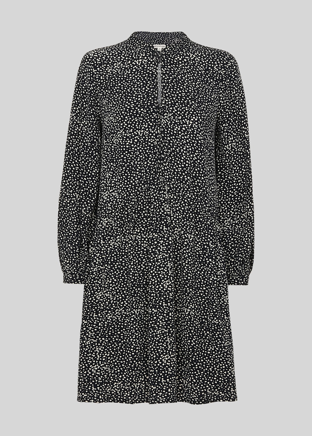 Mottled Spot Smock Dress