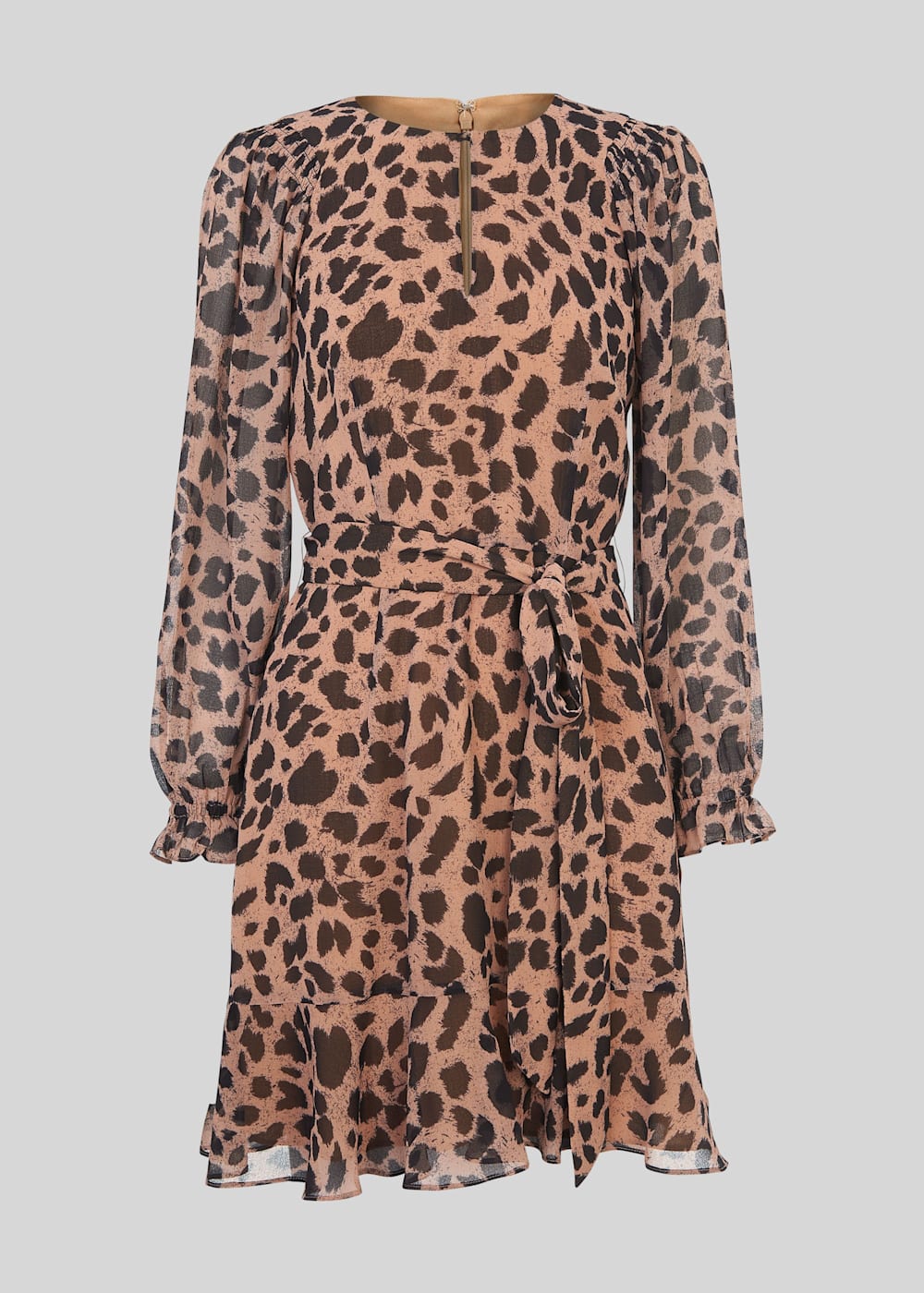 Brushed Cheetah Flippy Dress