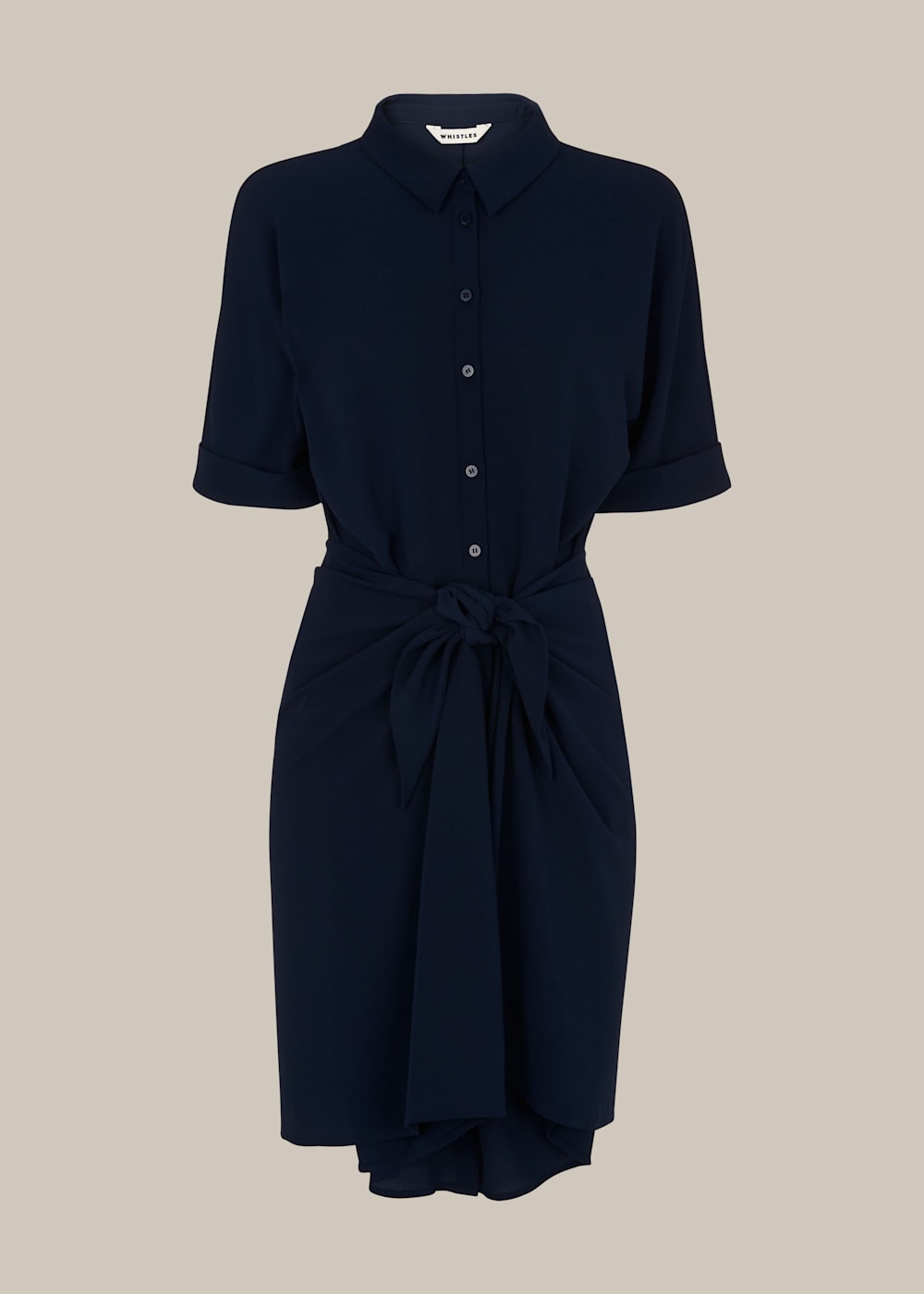 Whistles military tie front dress shop