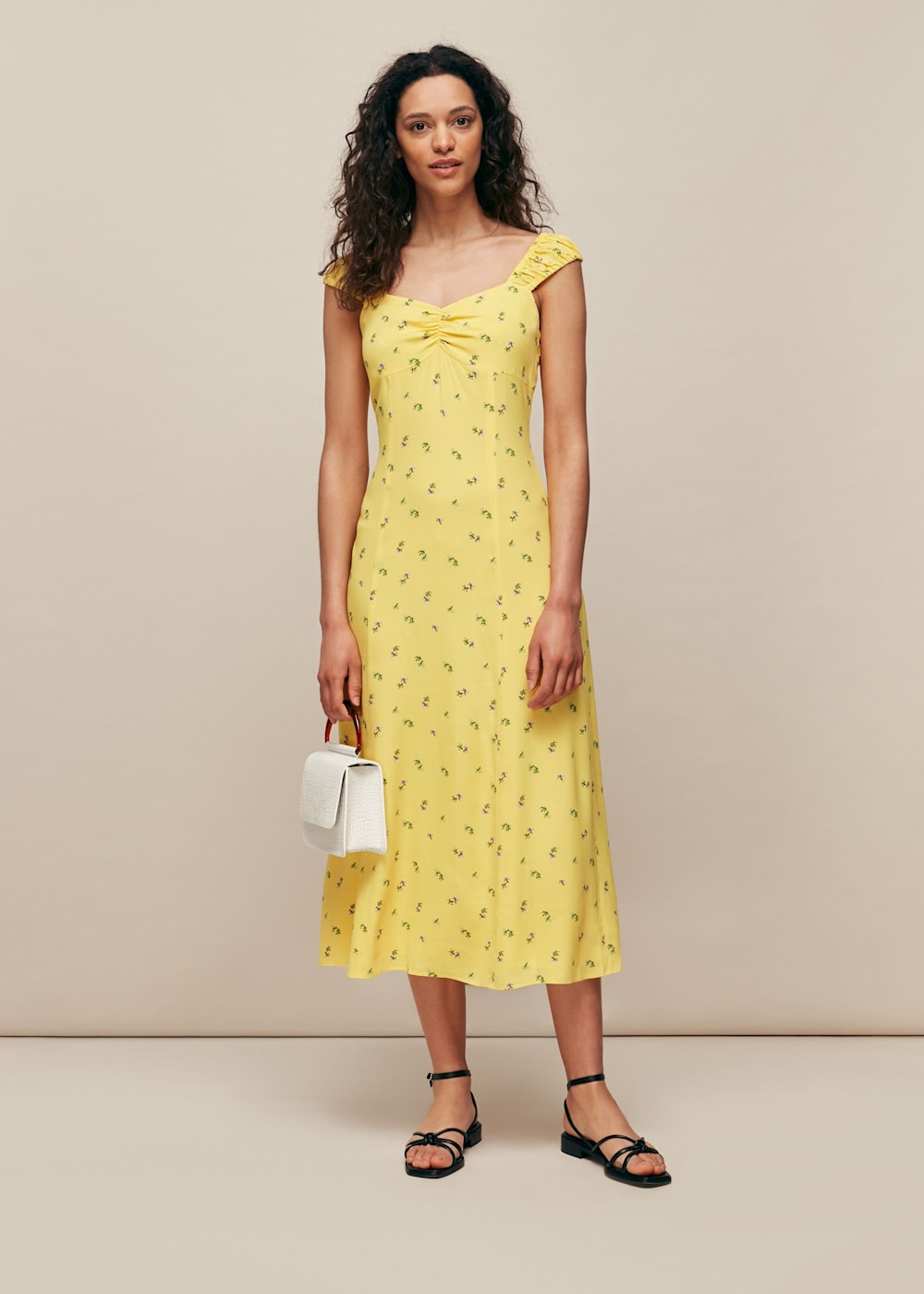 Whistles yellow dress shop