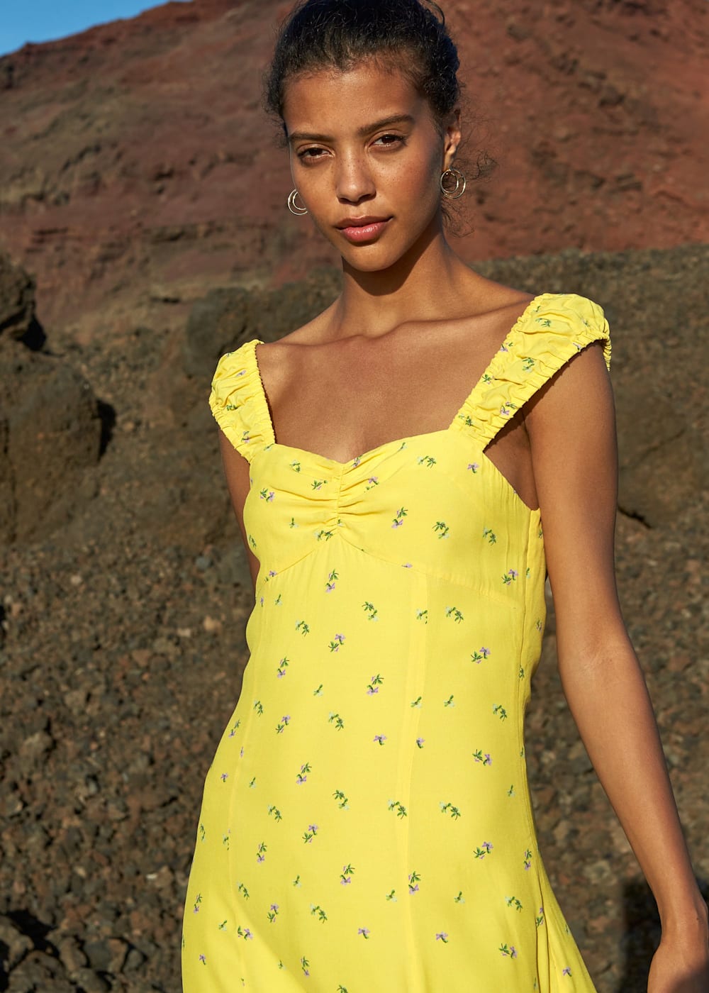 Whistles yellow check dress cheap