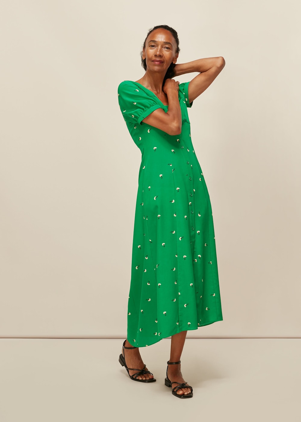 Romantic floral dress hot sale