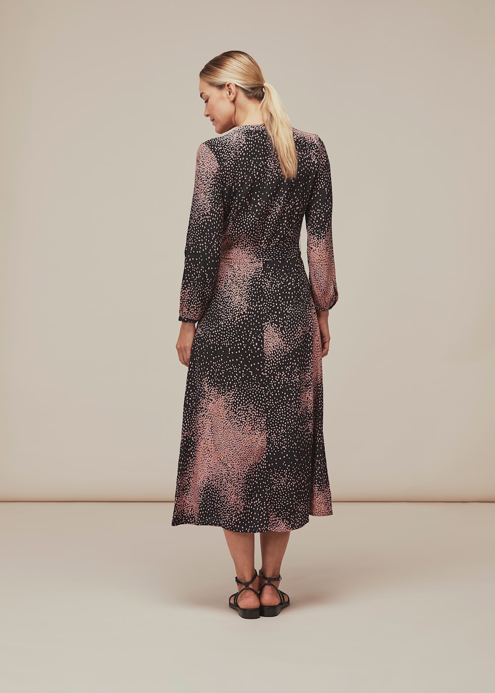 Navy Scattered Bloom Dress