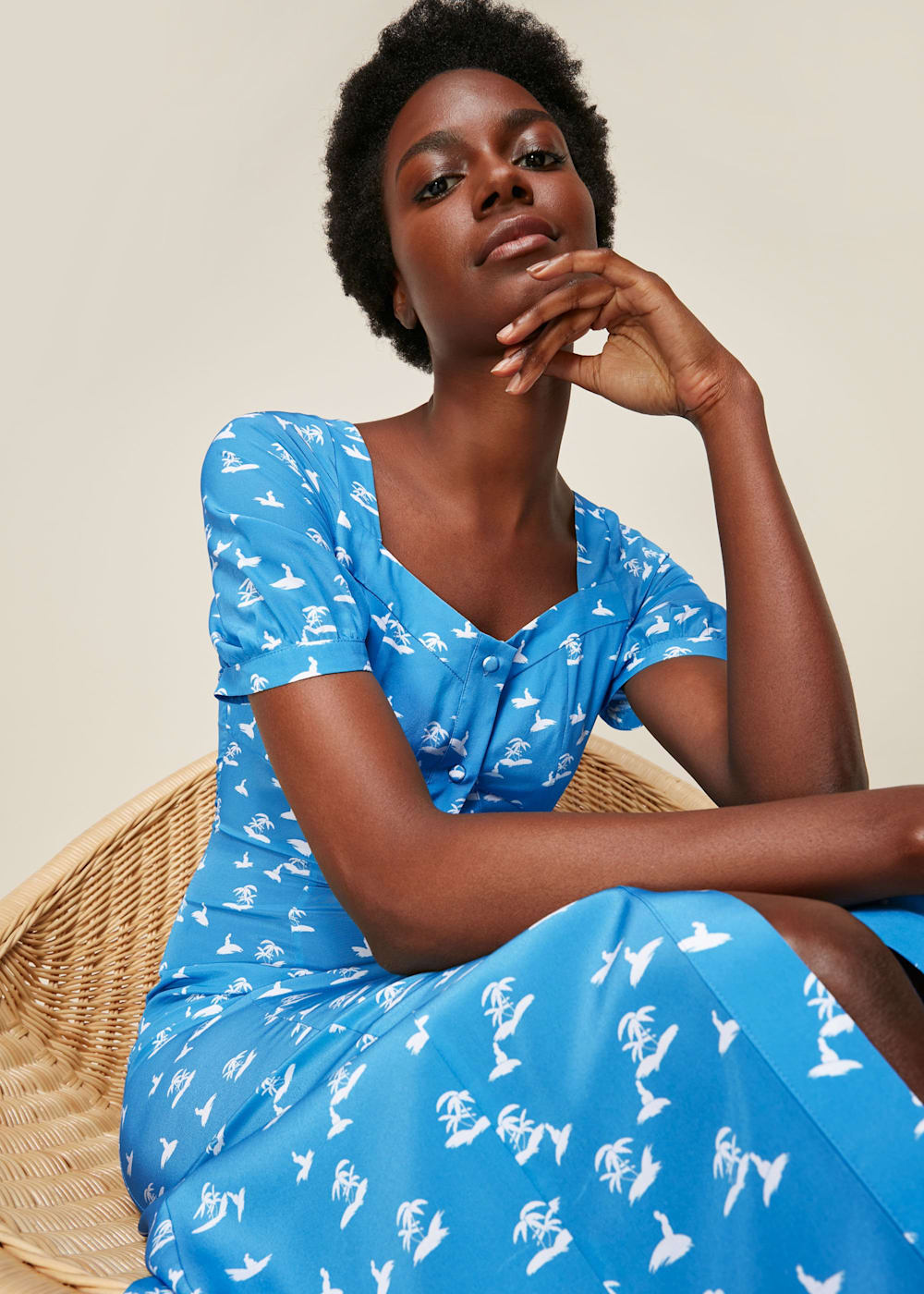 Multicolour Silk Island Dress WHISTLES Whistles UK