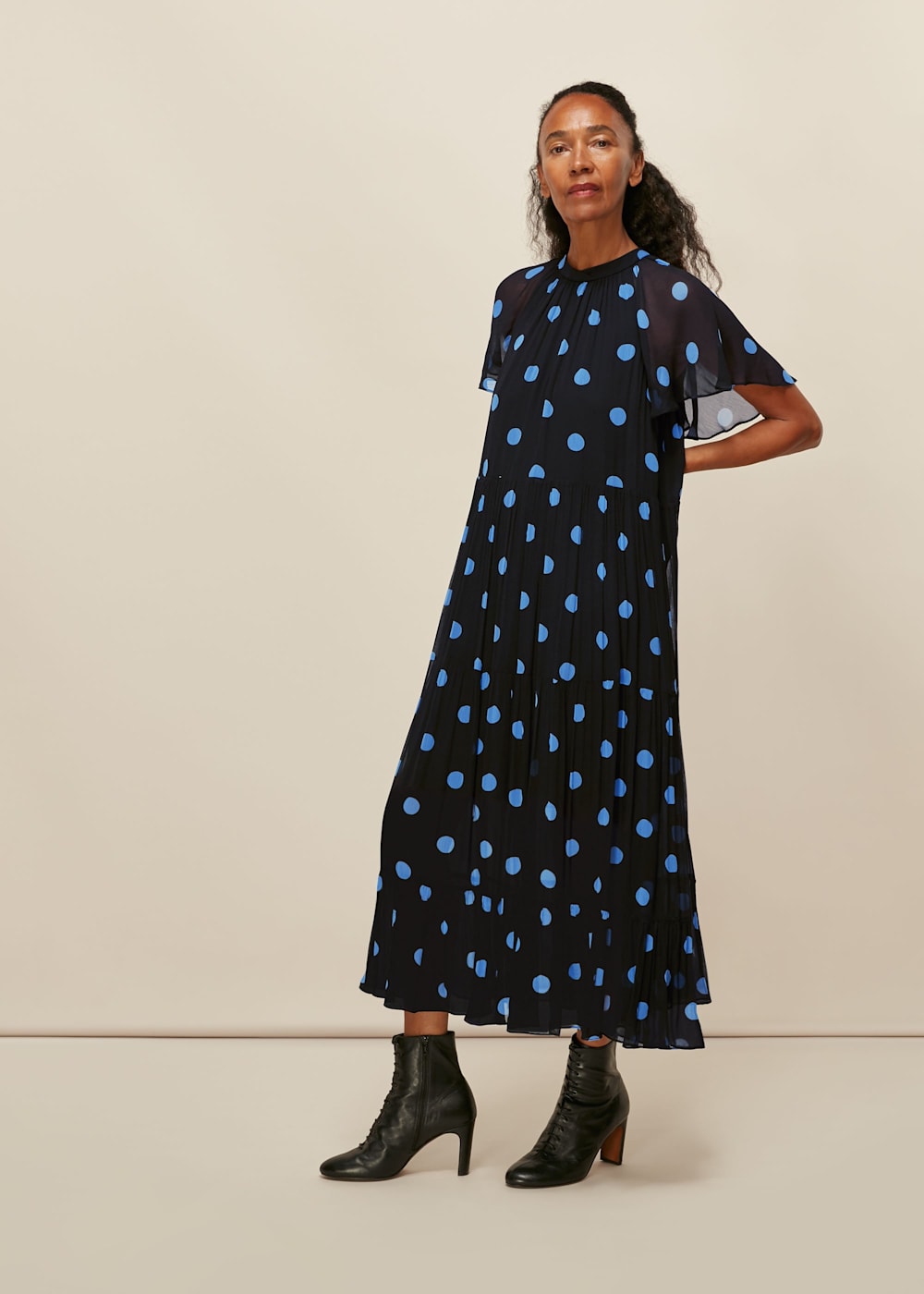 Multi coloured spotty dress online
