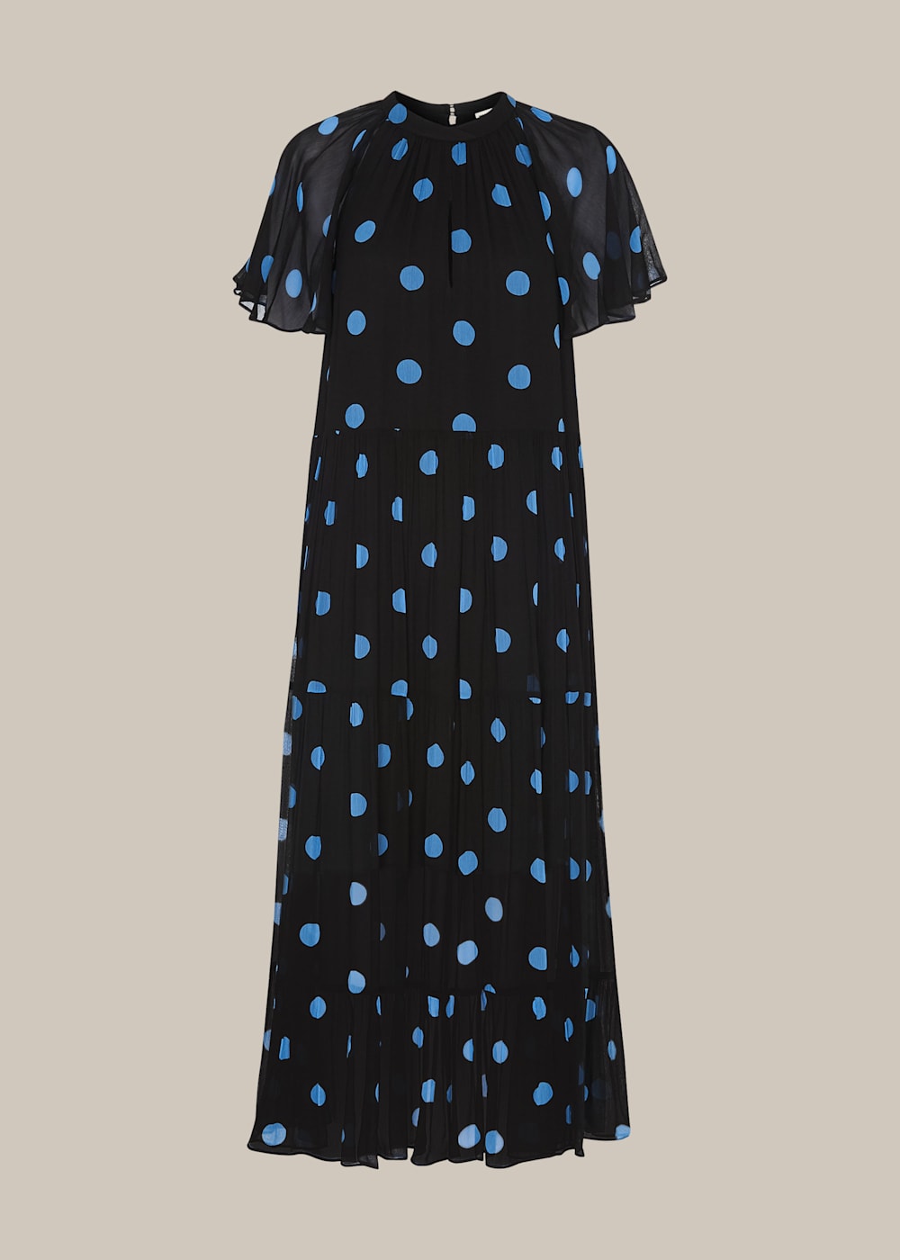 Black Multi Margie Spot Dress WHISTLES Whistles UK
