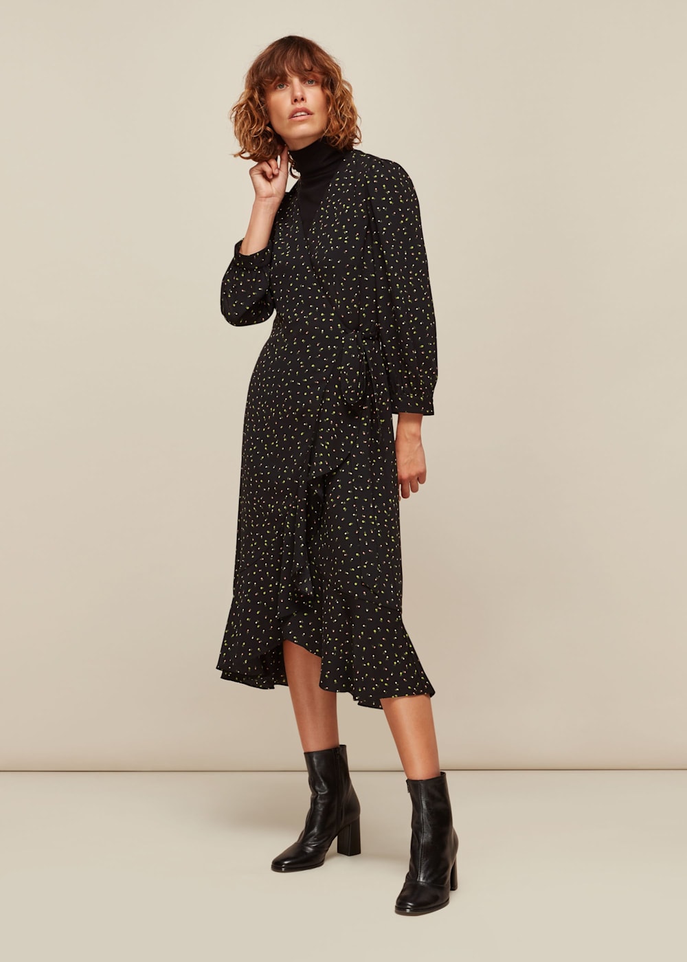 Bright wrap dress best sale