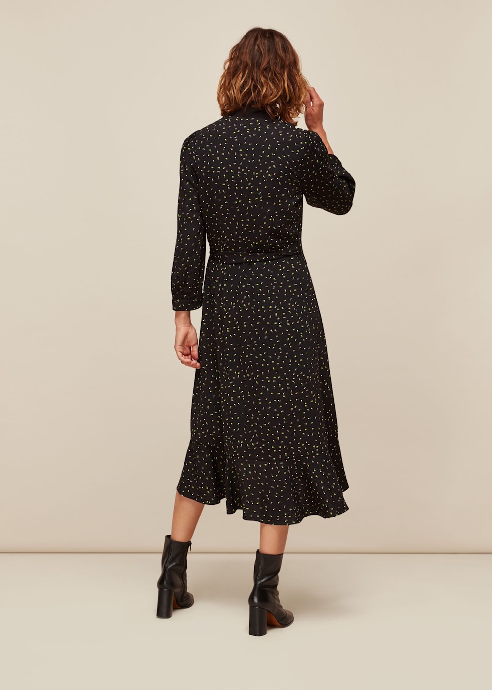 Multicolour Bright Bud Print Wrap Dress WHISTLES Whistles US