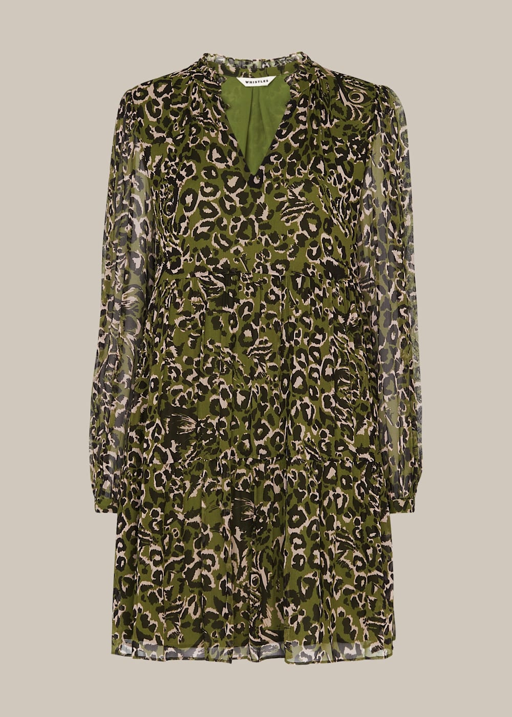 Whistles jungle cat print dress clearance