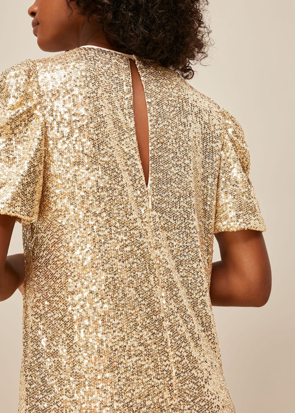Champagne shift dress sale