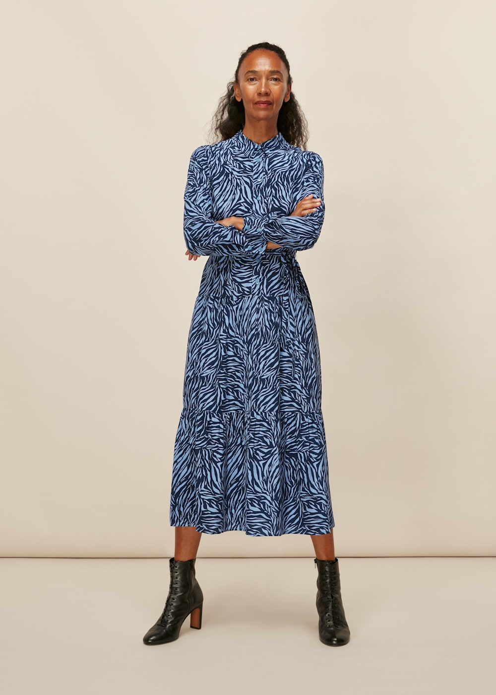 Animal print shirt dress whistles store
