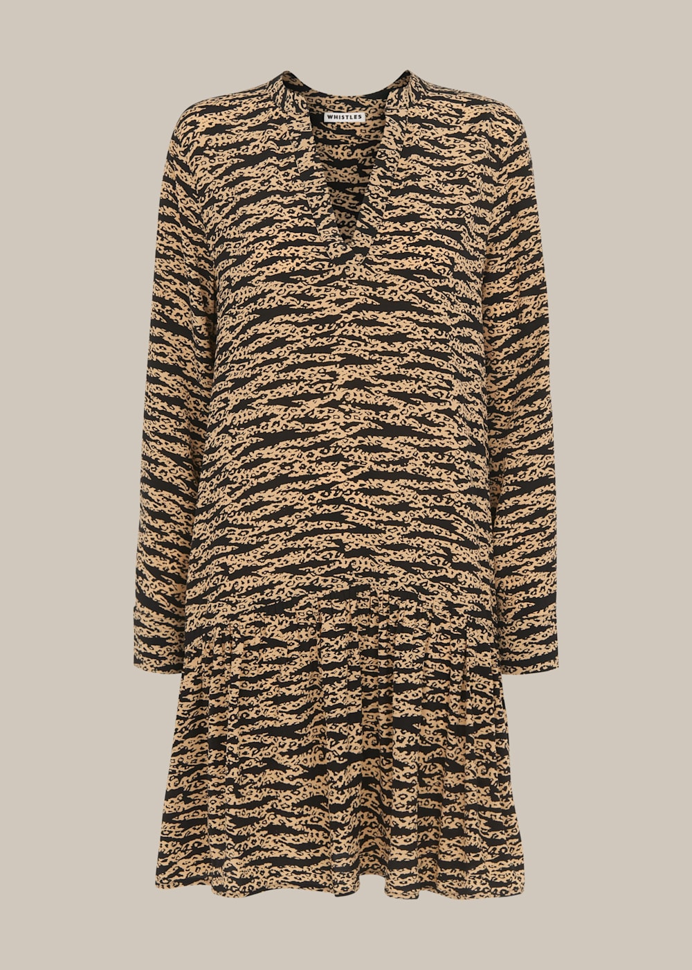 Black Multi Tiger Leopard Dress WHISTLES Whistles US