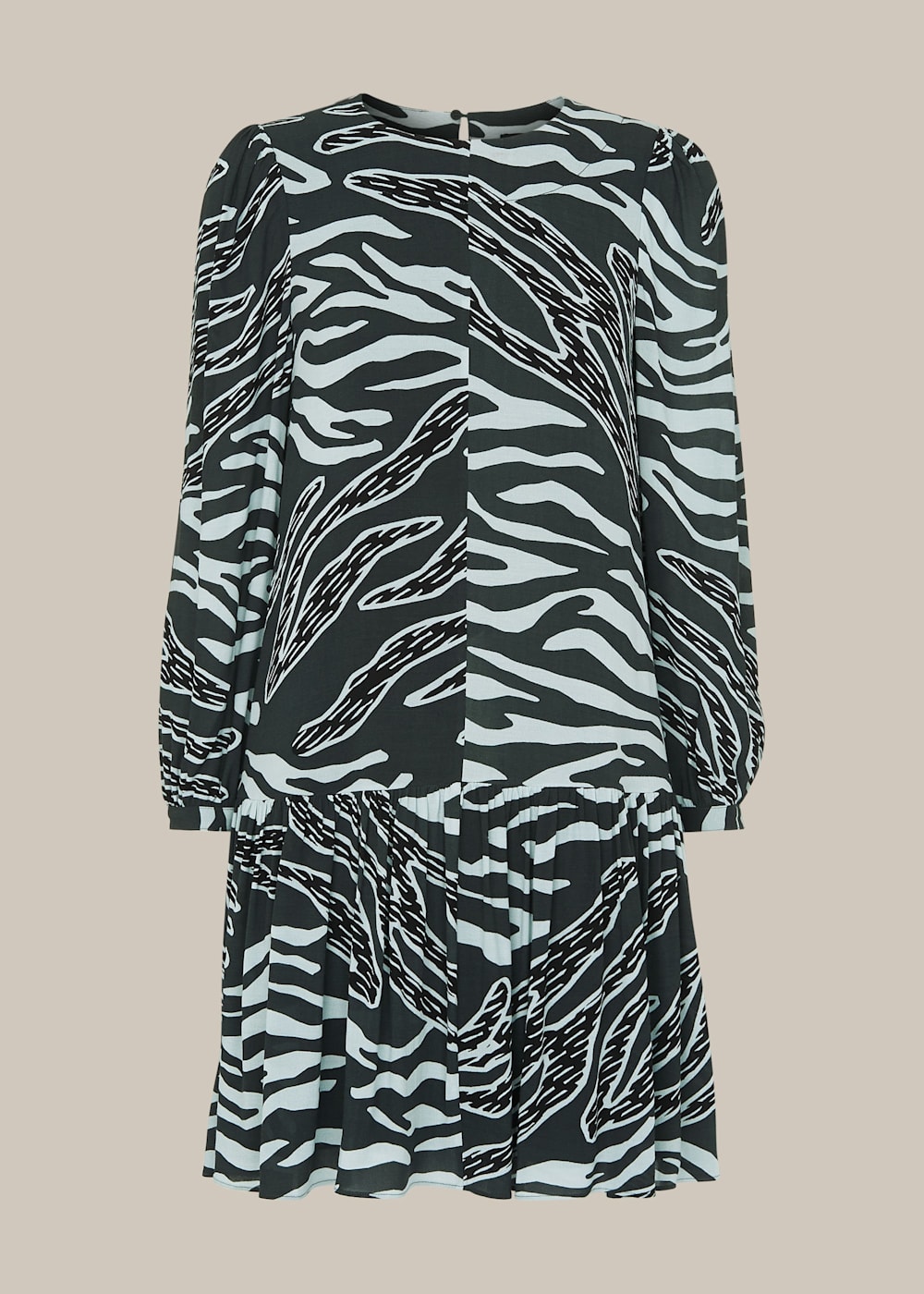 Multicolour Graphic Zebra Print Dress WHISTLES Whistles UK