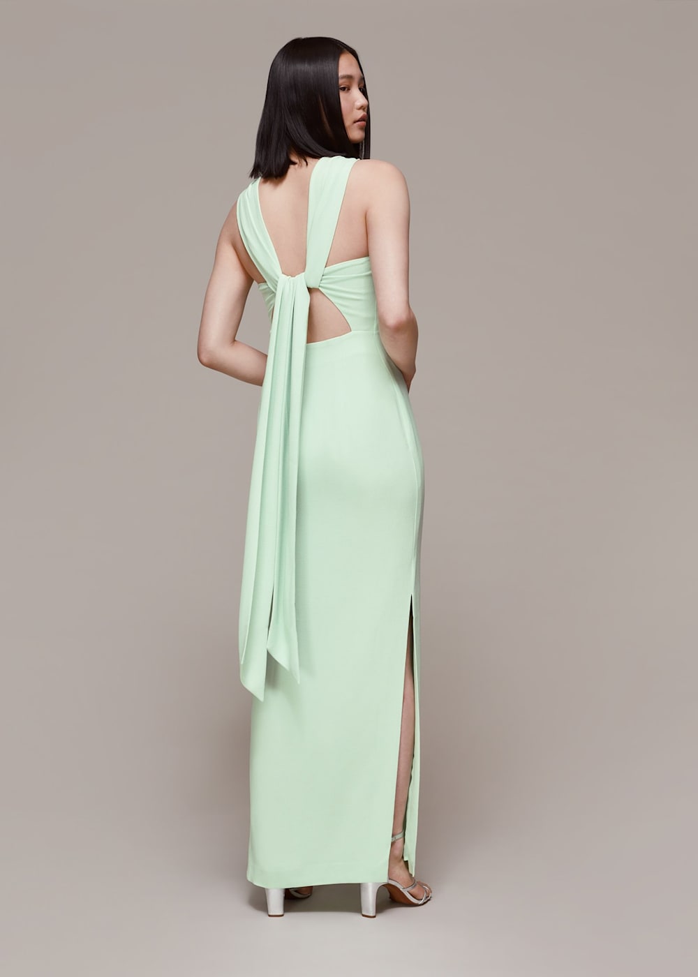 Whistles green maxi dress outlet
