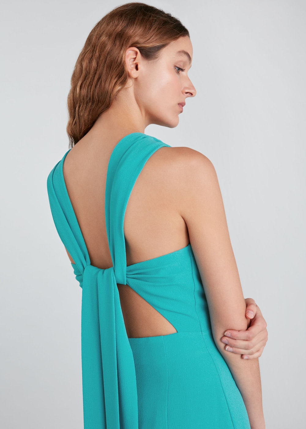 Turquoise Tie Back Maxi Dress WHISTLES Whistles UK