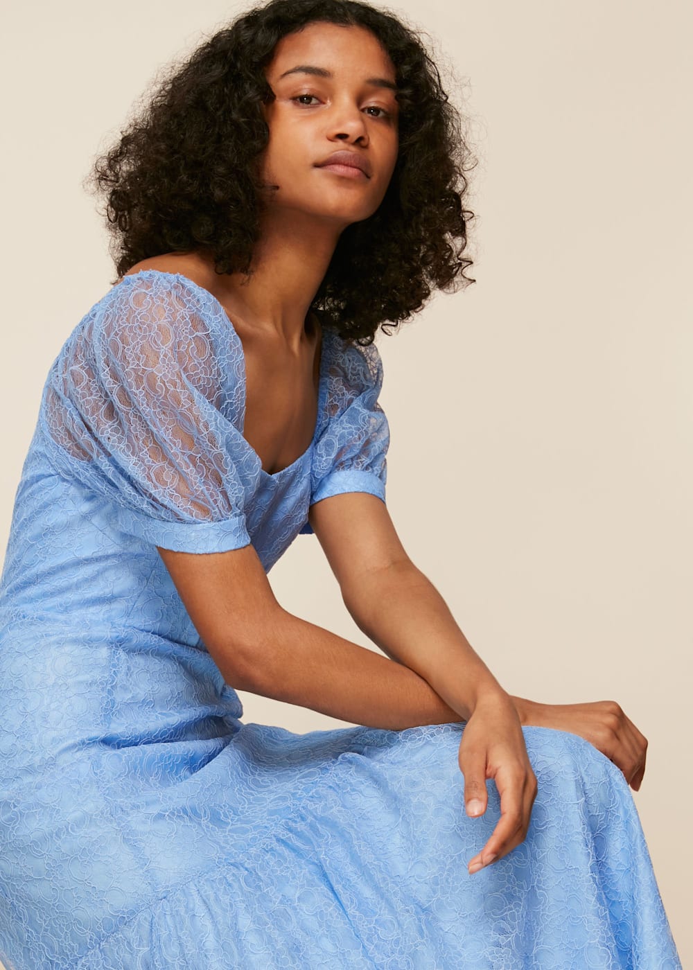 Whistles blue lace dress deals