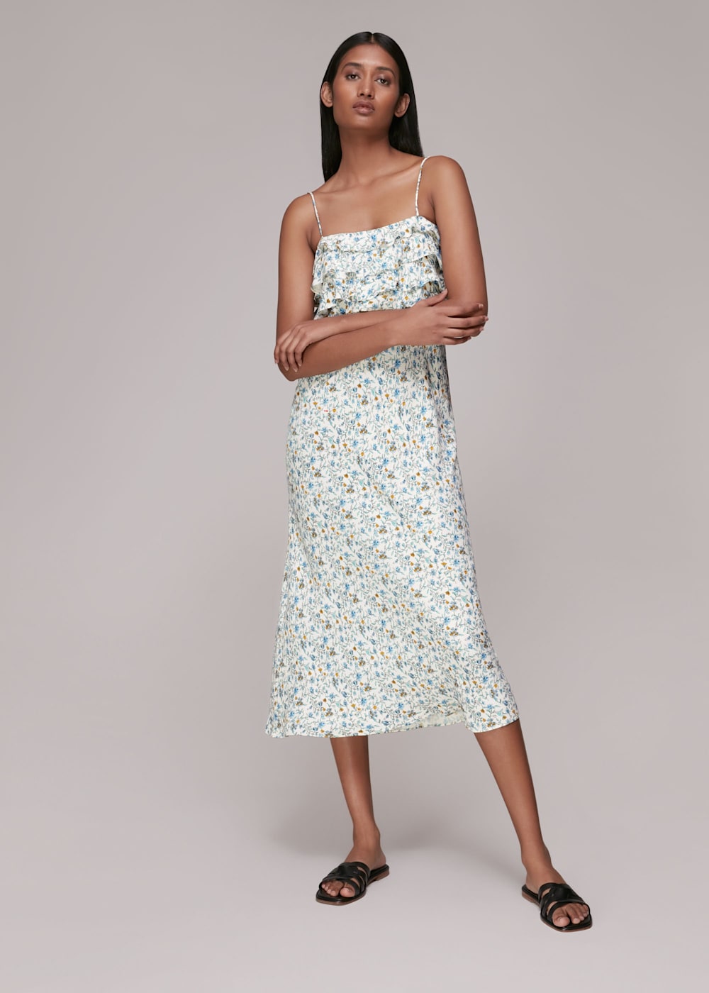 Multicolour Freya Summer Floral Dress WHISTLES Whistles UK