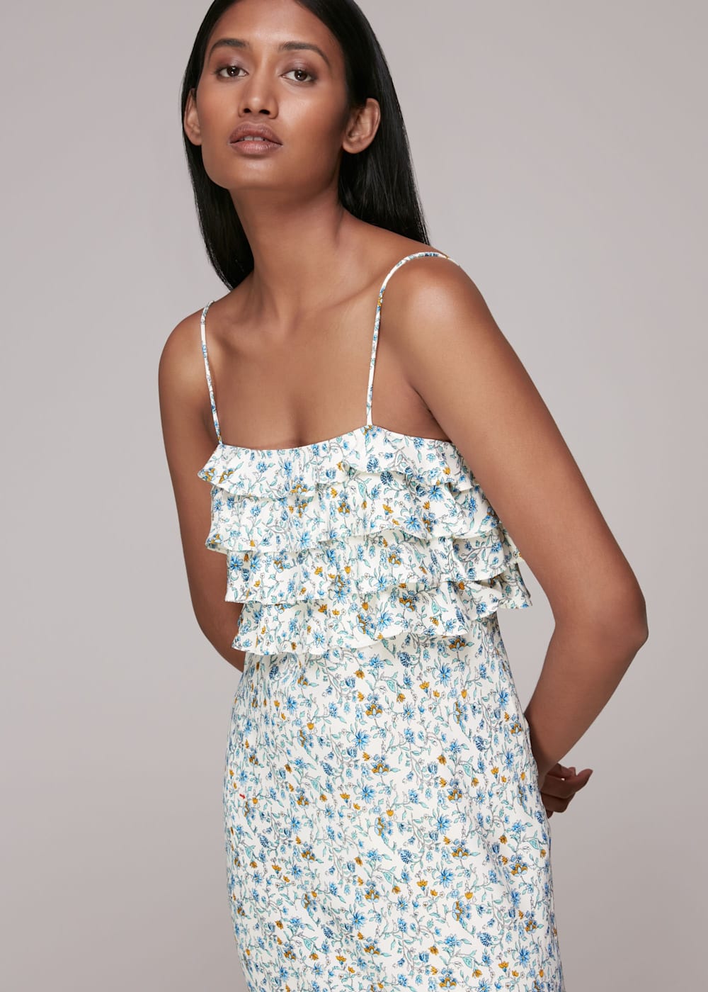 Whistles freya print shirt dress sale