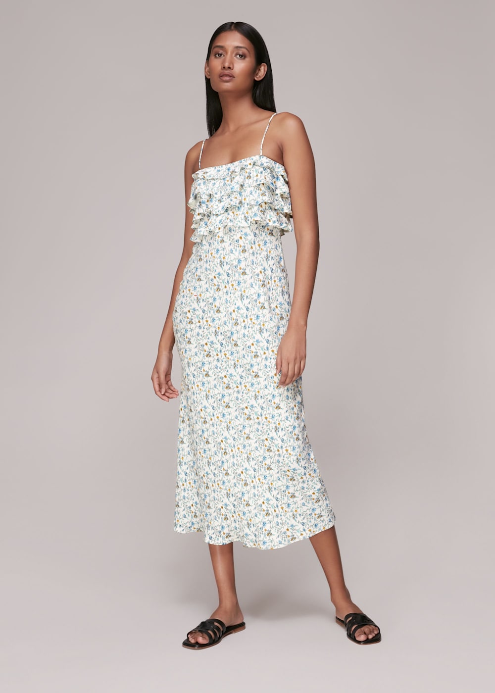 Whistles freya print shirt dress deals