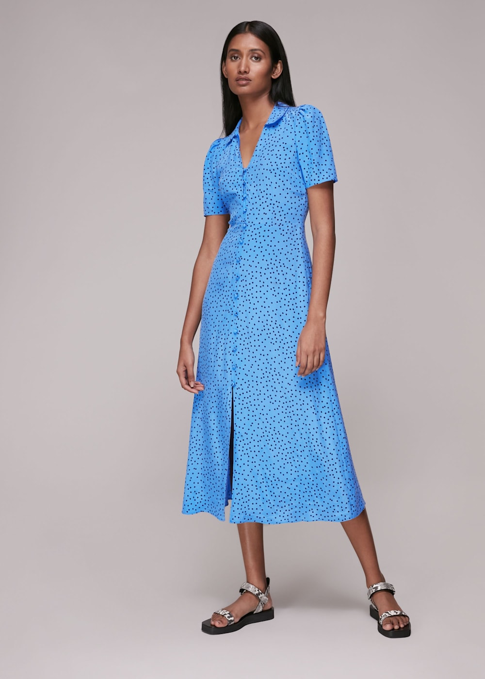 Whistles polly spot dress sale