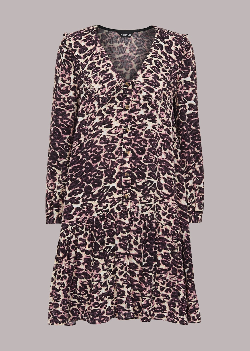 Leopard collar dress hotsell