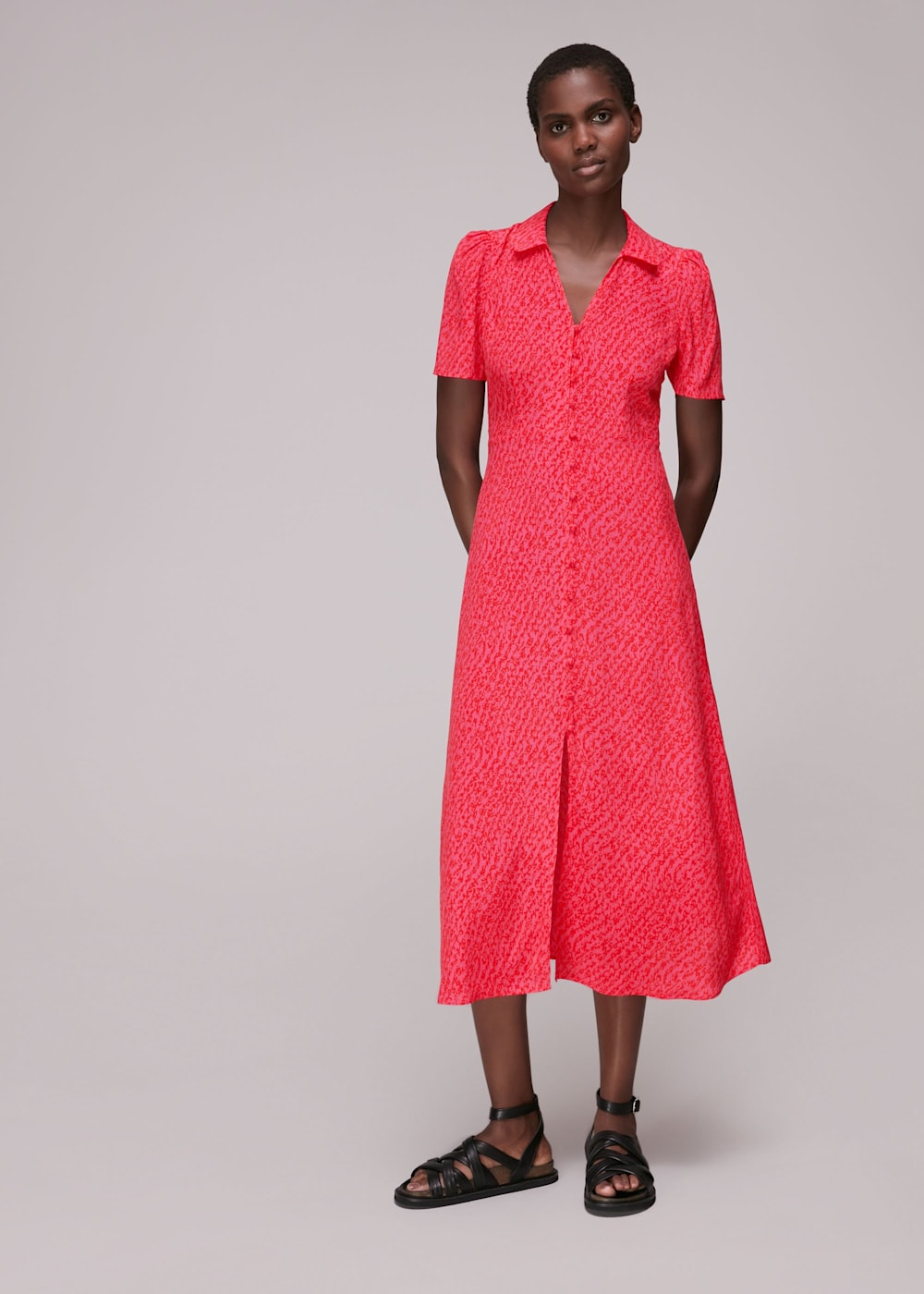 Rowan Curve Hem Texture Dress Rowan Curve Hem Texture Dress