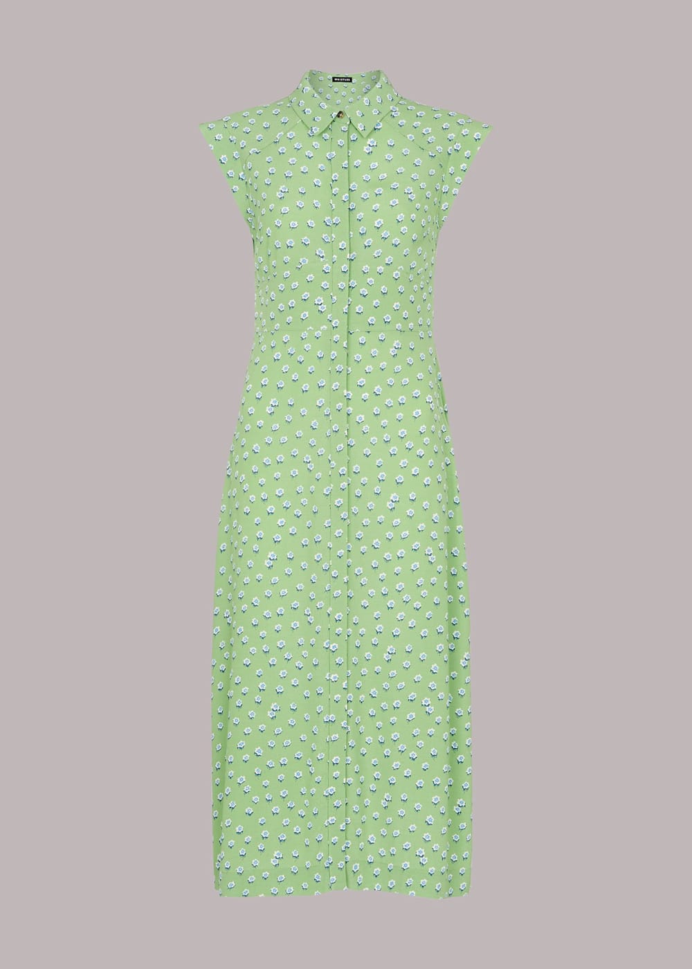 Whistles ditsy blossom midi shirt dress sale