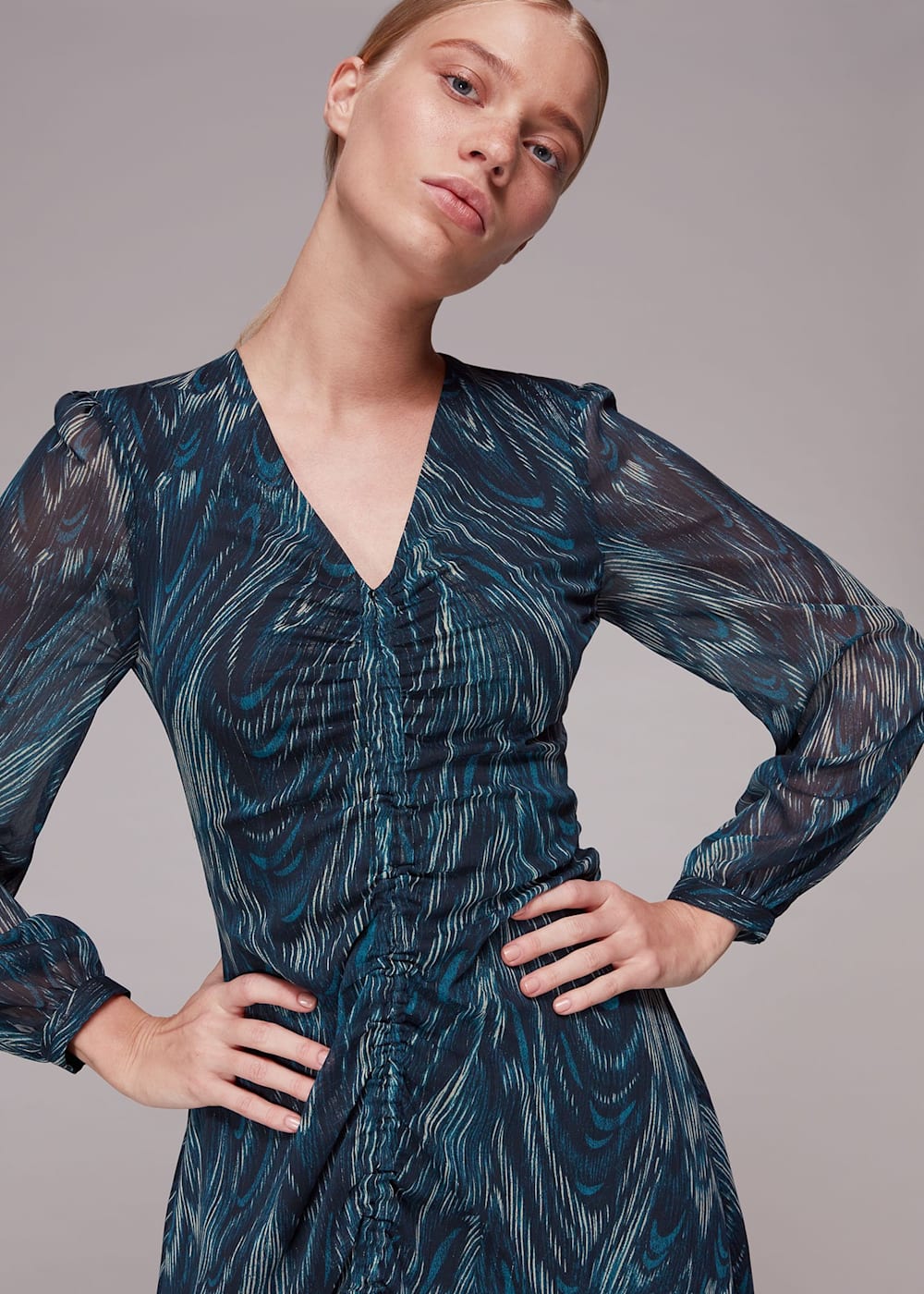 Whistles edelweiss print dress 2025