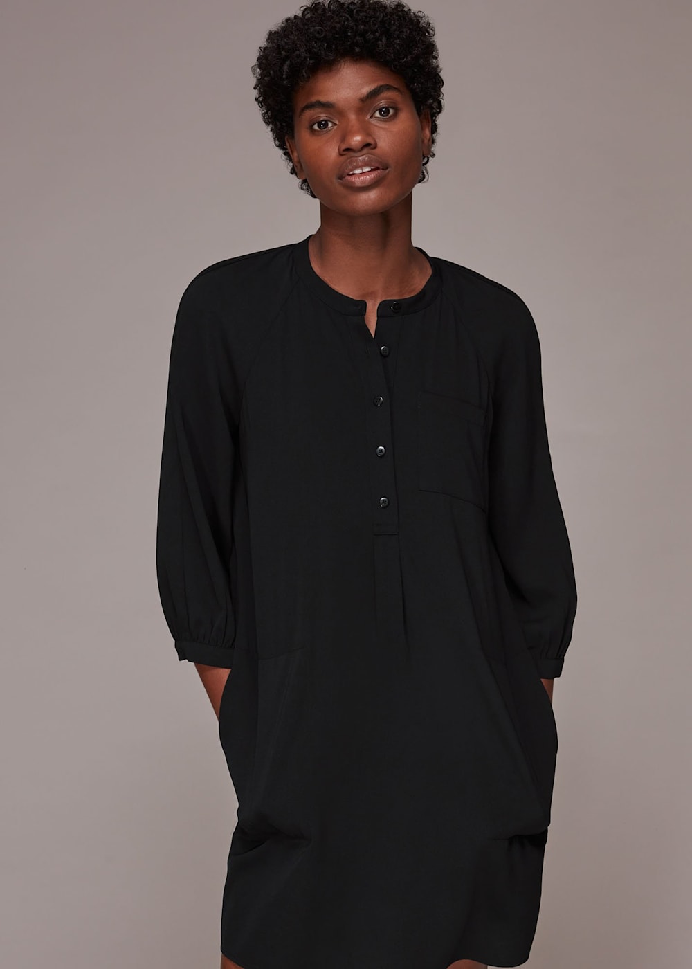 Black crepe dress uk hotsell
